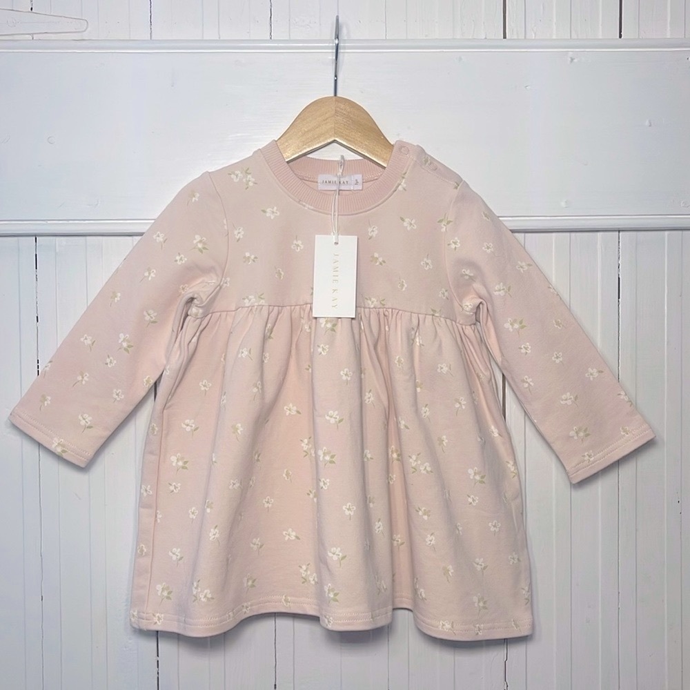 JAMIE KAY NWT Organic Cotton Charlotte Floral Print Sweatshirt Dress